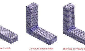 SOLIDWORKS Simulation 2021加强功能：基于混合曲率的网格划分器