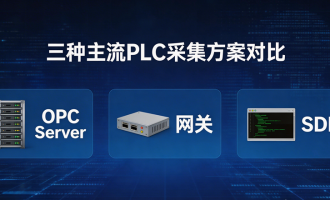 PLC数据采集怎么做？三种主流采集方案对比：OPC Server / 网关 / SDK
