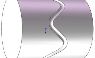 使用SOLIDWORKS方程式驱动曲线创建圆柱波浪线